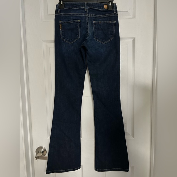 Paige Laurel Canyon dark‎ wash boot cut jeans size 24. - Picture 2 of 7